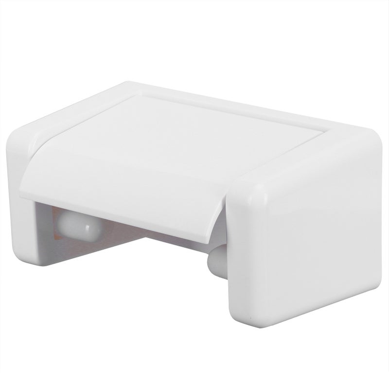 Wall Mounted Toilet Paper Holder Roll Paper Holder Toilet Tissue Rack for BathroomWhite - Image 2