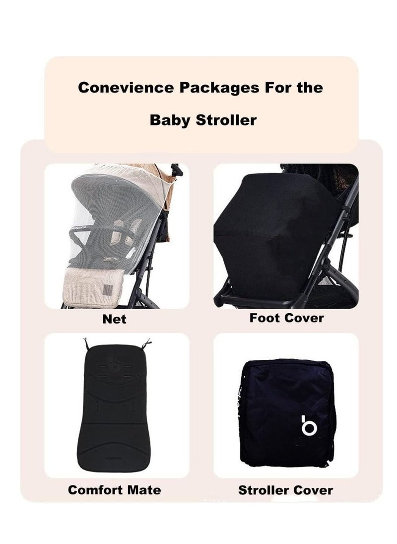 baobaohao Baobaohao Kids Stroller - Black  - Image 3