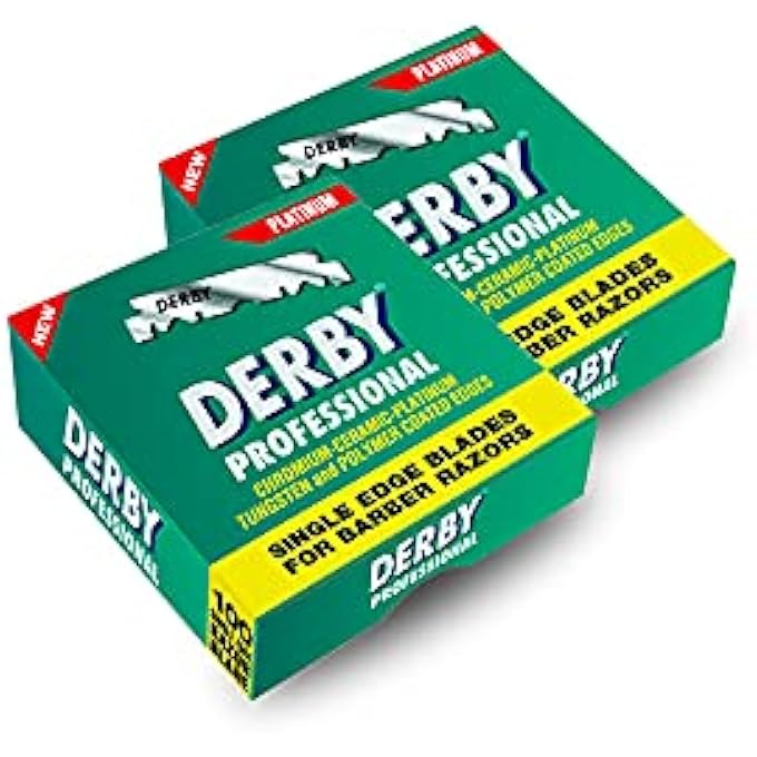 Derby Professional Single Edge Razor Blades 100 Count Pack of 2 - Image 1