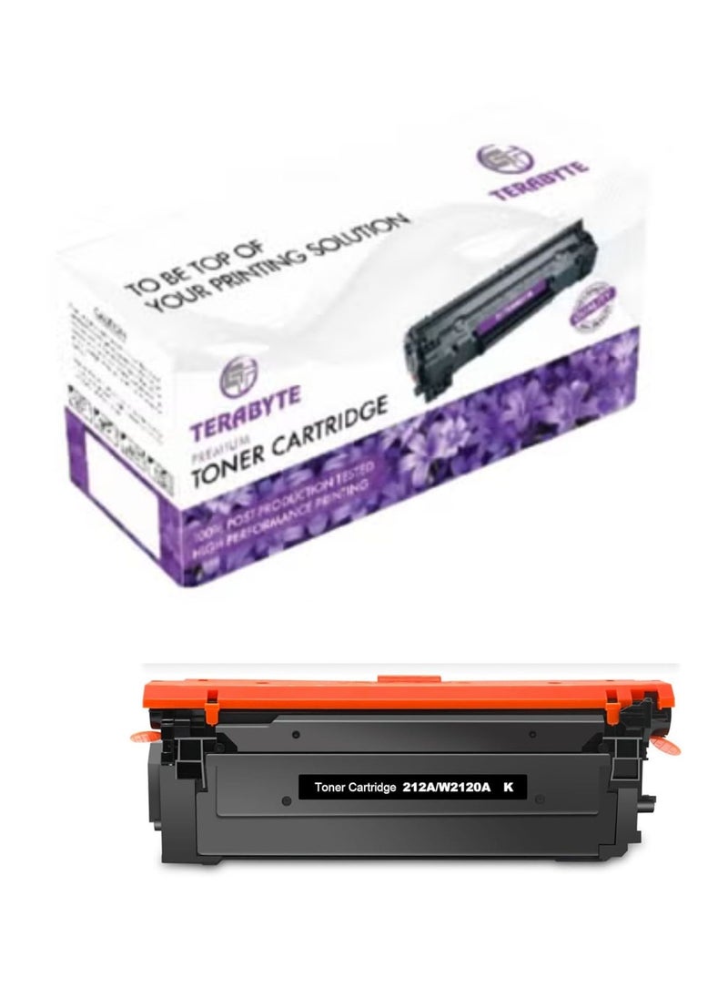 Terabyte 212A Cartridges  (with Chip) Compatible for 212A 212X W2120A W2120X Work for Color Enterprise M555dn M554dn M555x M554 M555 MFP M578 Series Printer Ink (New Version-Black)  - Image 1
