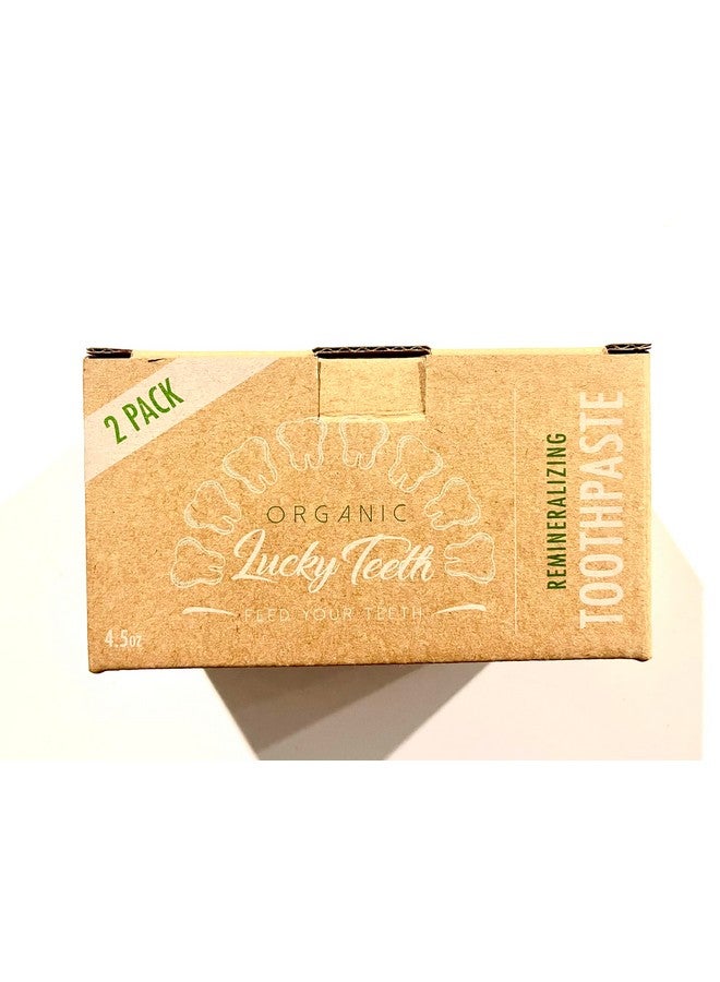Lucky Teeth Organic Toothpaste-All Natural, Remineralizes and Fortifies Teeth and Gums. (4.5 oz 2 Pack) - Image 3