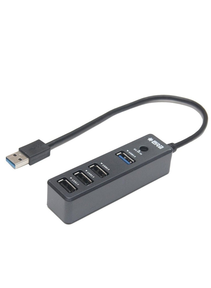 ELTRAZONE High-Speed Type-A USB 2.0 Combo HUB with 4 Dedicated Slots (1 Upstream and 4 Downstream USB Ports) with Support up to 2TB HDD - Image 1