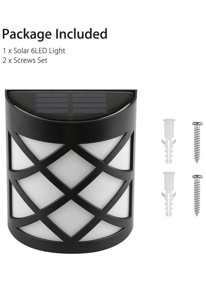 NIBEMINENT Solar Powered Wall Lamp Multicolour 13.9x5.9x10.5cm - Image 4