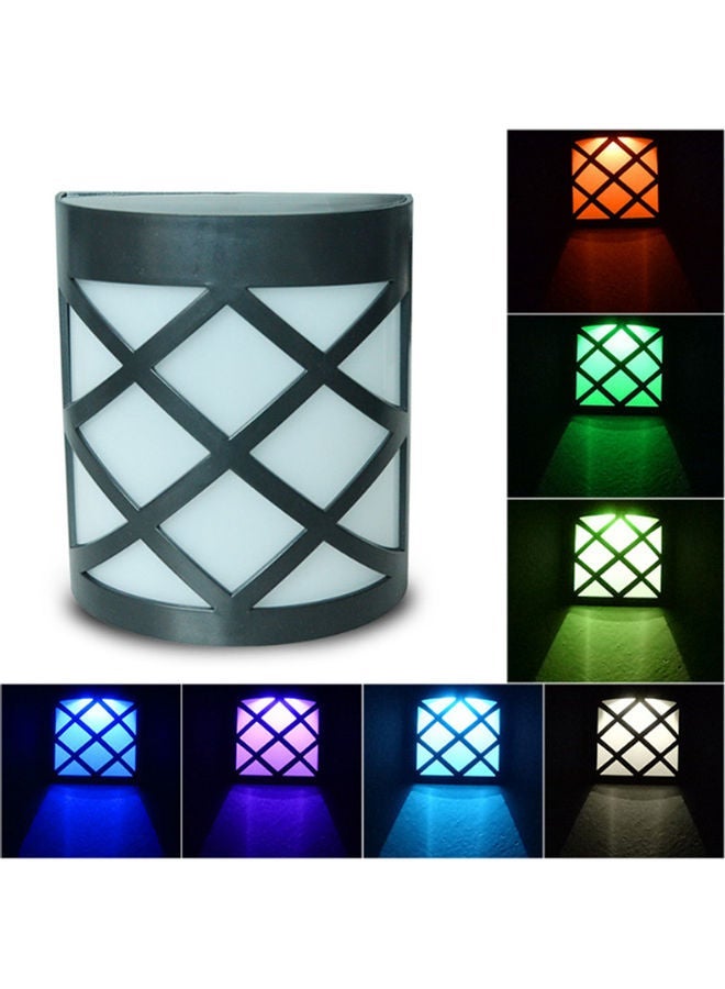 NIBEMINENT Solar Powered Wall Lamp Multicolour 13.9x5.9x10.5cm - Image 1