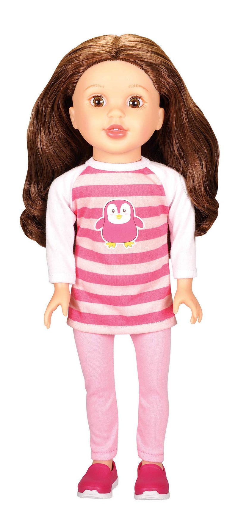 Lotus Bumbleberry Girls 15" Girl Doll Serena, Brunette - Image 1
