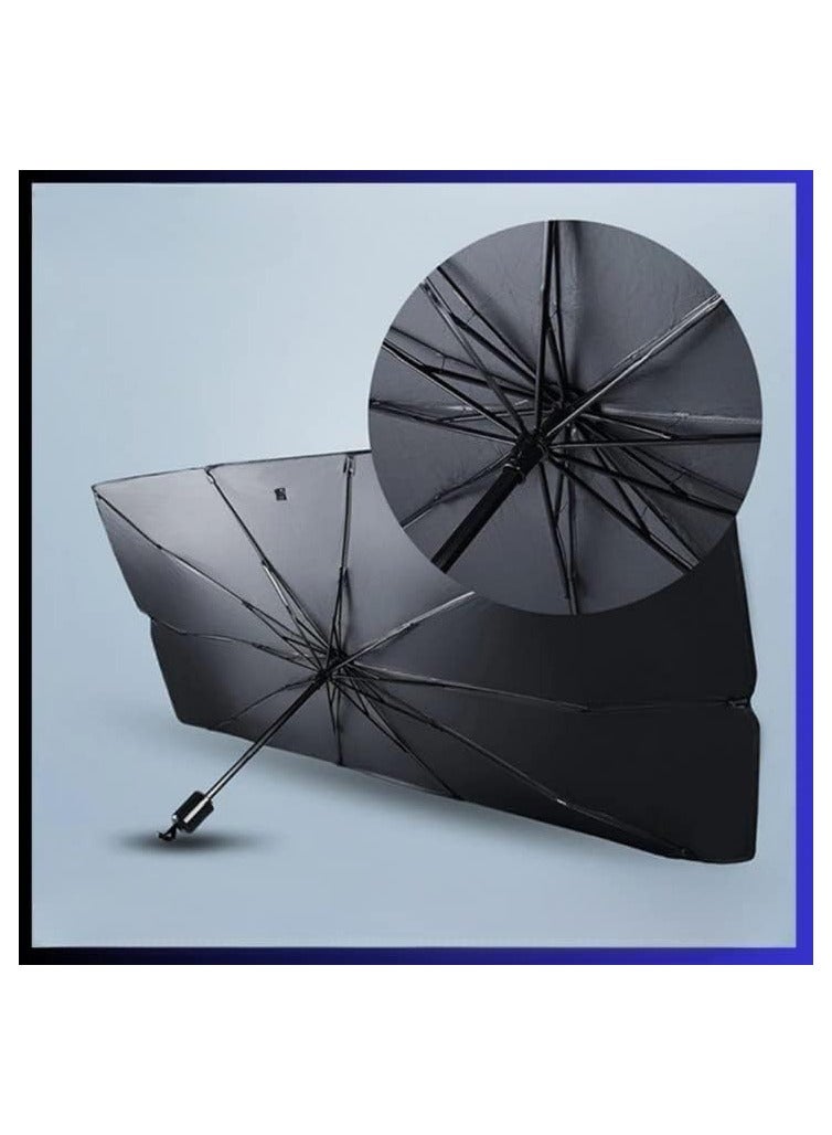 Car Windshield Sunshade Cover, Folding Car Sunshade Umbrella for Windshield, Blocks Harmful Ultraviolet Rays, Protects Car Interior, Keeps Car Cool, for Cars Trucks Windshield Cover - Image 5
