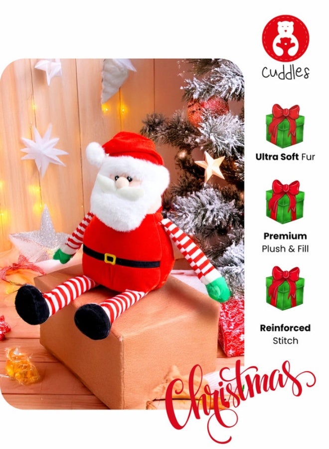 Cuddles Collectible Santa Clause Plush Doll (Gift plush toys for Boys and Girls)  23cm - Image 3