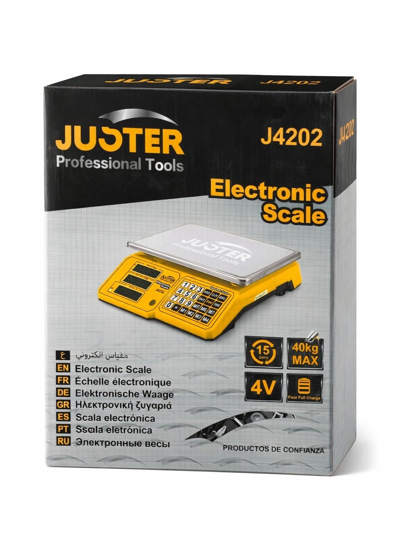 JUSTER J4202 Professional Electronic Scale 40KG Capacity – High Accuracy & Premium Quality - Image 1