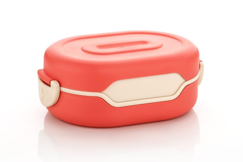 OLMARTT KITCHENWARE Insulation 2 Compartment Lunch Boxes Leak Proof Reusable Freezer Safe Lunch Box for Kids Tiffin Box for Boys, Girls, School & Office Men. Pack of 1 Multicolor - Image 1