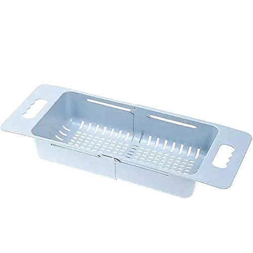 Sygnius Kitchen Expandable OverTheSink Dish Drying Rack Vegetable Washing Basket Kitchen Tray Organizer - Image 1
