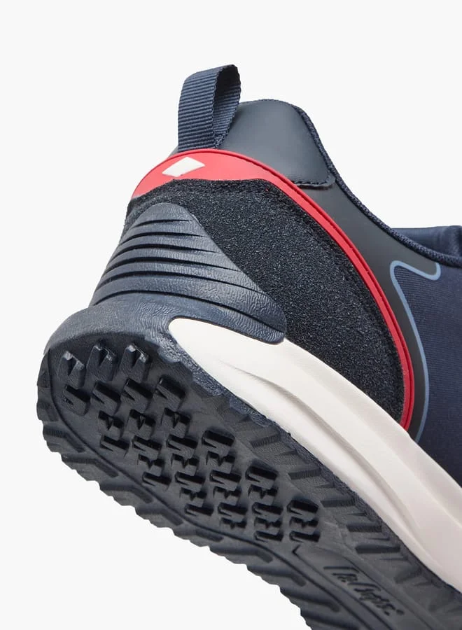 Lee Cooper Men's Logo Detail Sneakers with Lace-Up Closure