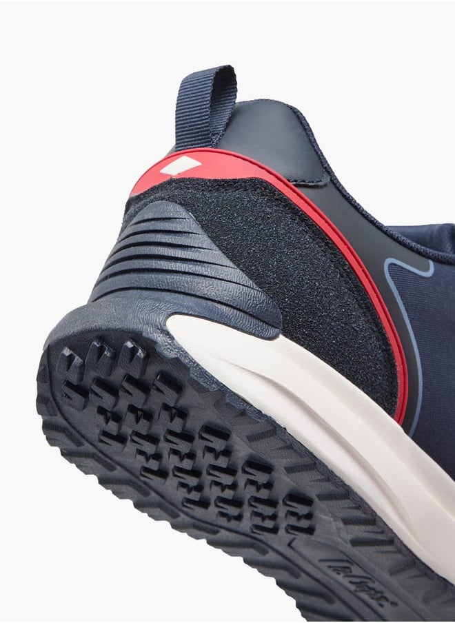 Lee Cooper Men's Logo Detail Sneakers with Lace-Up Closure  - Image 5