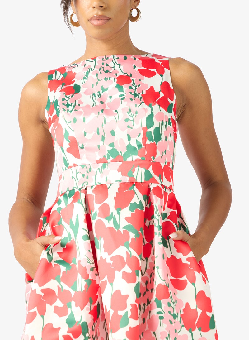 ELLA Floral Print Dress - Image 3