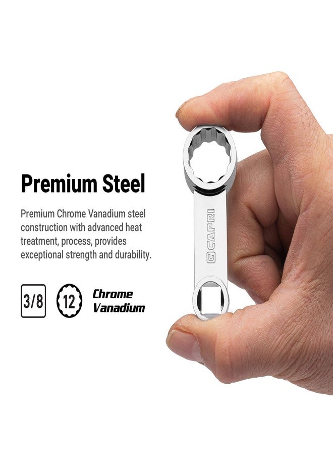 Capri Tools 3/8 in. Drive Torque Adapter Set, 12-Point Box End, 1/4 to 3/4 in., SAE, 9-Piece with Mechanic's Tray - Image 3