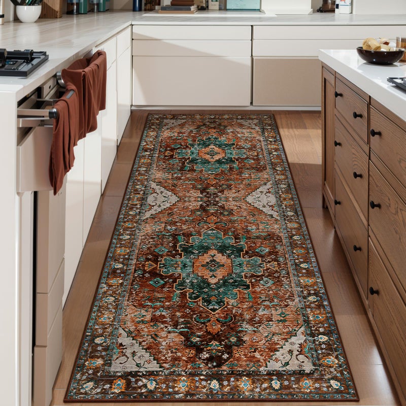 Ciicool Washable Runner Rug Non Slip, 2x5 Rug Non Shedding Pet Friendly Indoor Floor Carpet Hallway for Bathroom Kitchen Living Room Bedside - Image 2