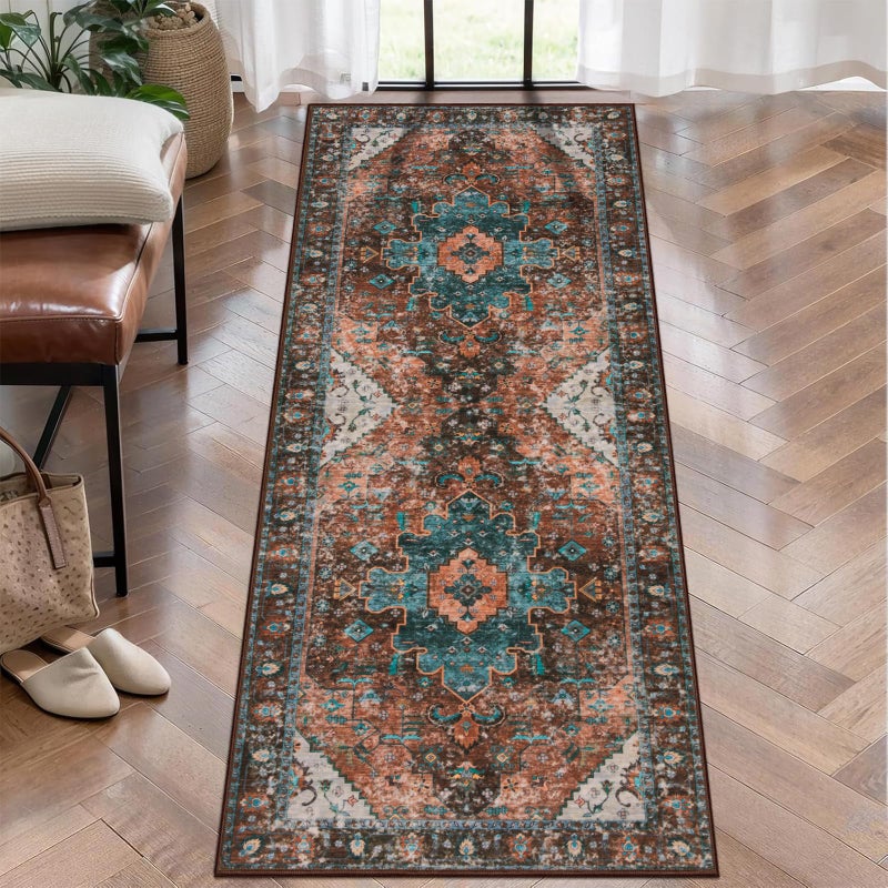 Ciicool Washable Runner Rug Non Slip, 2x5 Rug Non Shedding Pet Friendly Indoor Floor Carpet Hallway for Bathroom Kitchen Living Room Bedside - Image 1