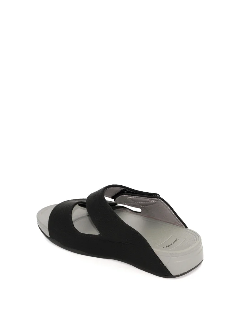 جيومني صندل عربي تقليدي للأولاد - تصميم سهل الارتداء ومريح للارتداء اليومي - أسود