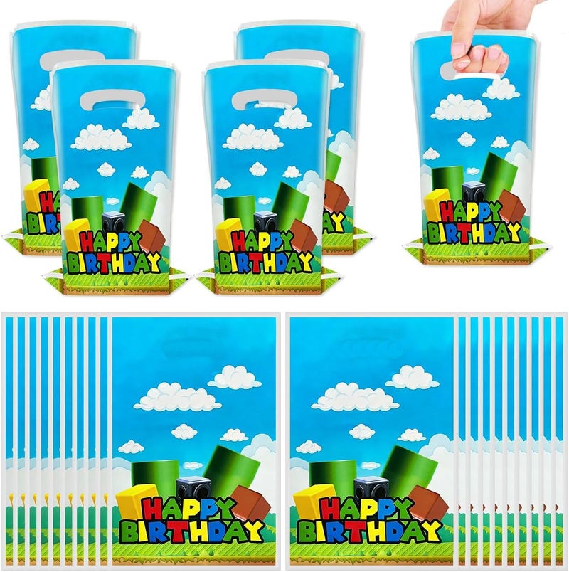 OULUN 30Pcs Super Bros Cartoon Game Party Gift Bags - Image 1