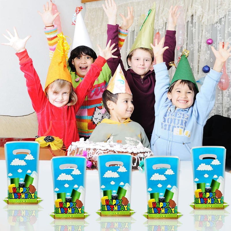 OULUN 30Pcs Super Bros Cartoon Game Party Gift Bags - Image 5
