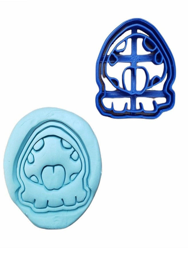 EROTNGO Om Nom Black Cookie Cutter for Baking Fondant Biscuits Clay Crafts Cake Decorating Cartoon Character Shape for Kids Parties Video Game Theme Activities School Projects and Creative Fun - Image 4