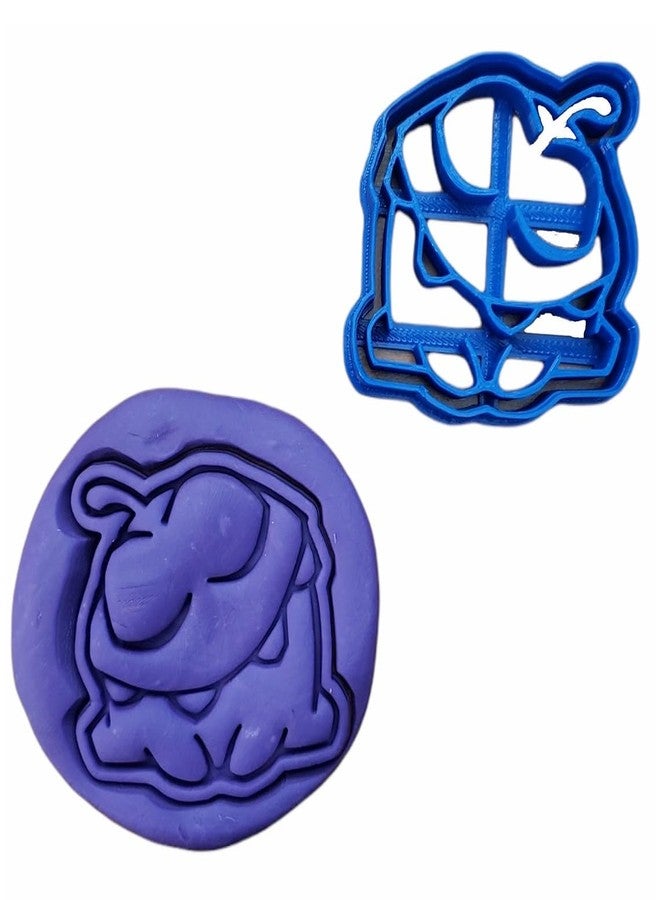 EROTNGO Om Nom Black Cookie Cutter for Baking Fondant Biscuits Clay Crafts Cake Decorating Cartoon Character Shape for Kids Parties Video Game Theme Activities School Projects and Creative Fun - Image 5