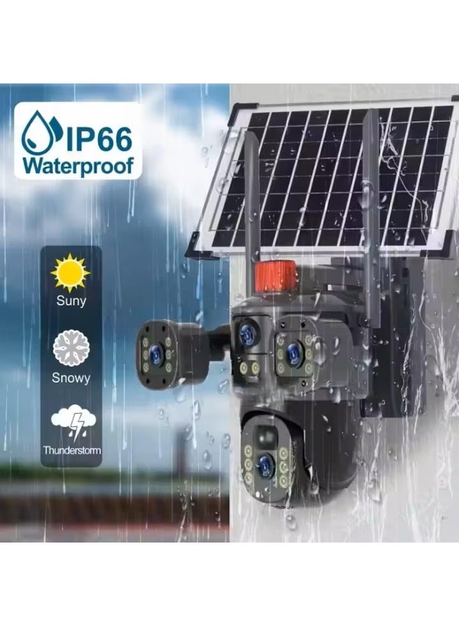 4K Ultra HD Dual Lens AI Solar Powered Security Camera - 2-in-1 PTZ Outdoor Wireless WiFi CCTV with Colour Night Vision & Solar Panel (SPM-T Series) - Image 5