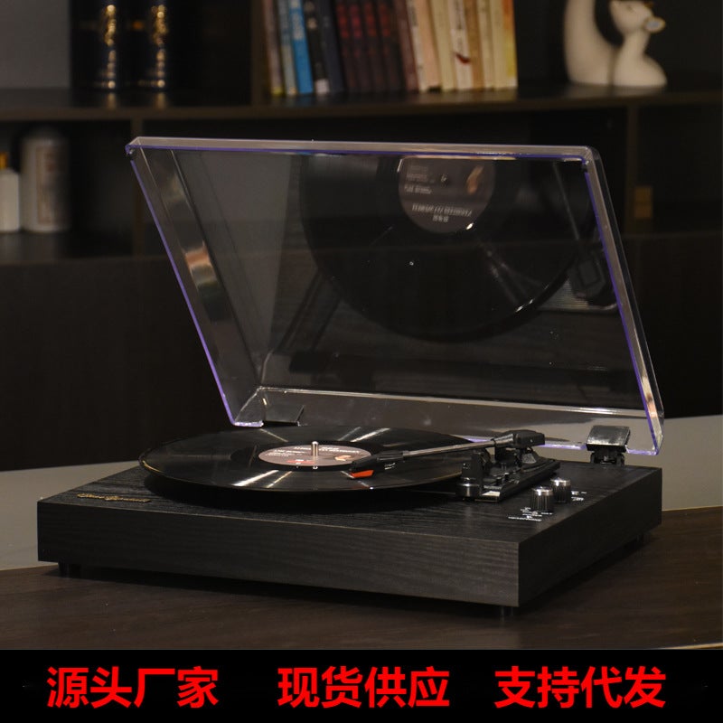 Vinyl Record Player European-Style Home Gramophone Built-In Speaker Speaker Retro Wooden Record Player Lp - Image 2