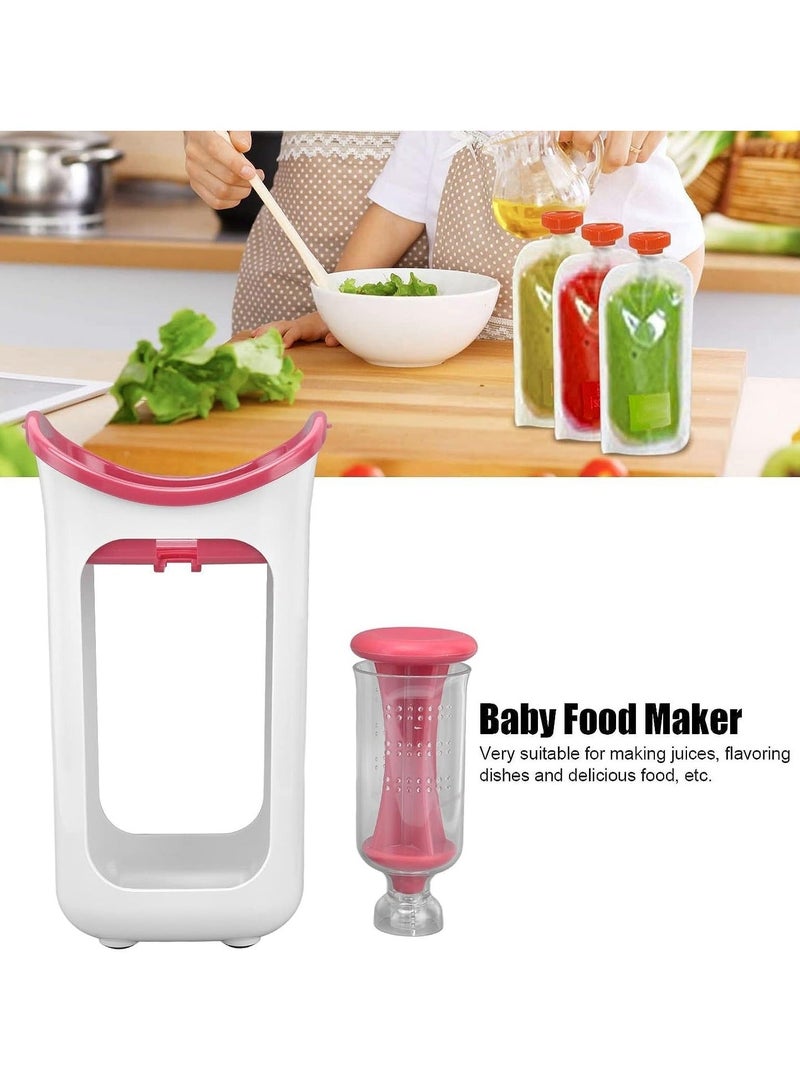 Baby Squeeze Station Pouch Filling Station for Babies and Toddlers Durable Manual Safe Baby Food Maker Squeeze Purees Maker Kitchen Tools for Homemade Organic Semi Solid Food Fresh Fruit Juice  - Image 4