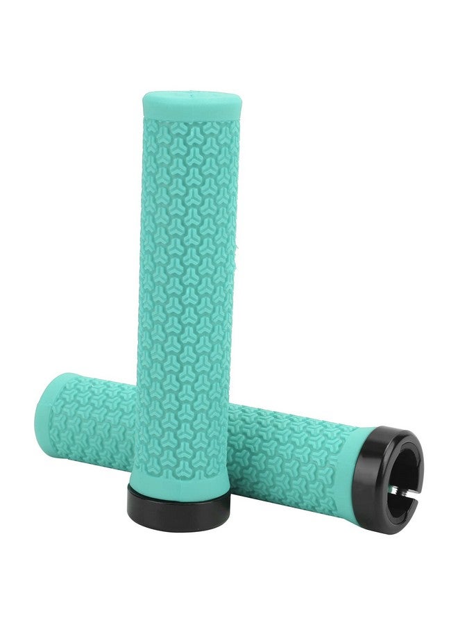 VGEBY Bicycle Handlebar Grip Bike Single Locking Grips Bicycle Shock Absorbing Rubber Grips(Blue) Colorful Beach Bicycle Handlebar Grips - Image 3
