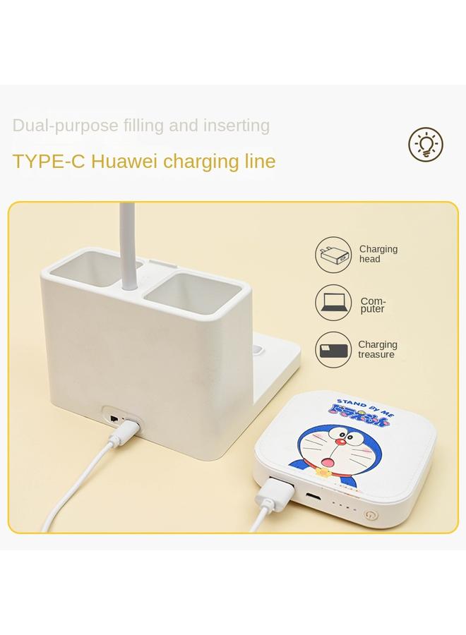 Bluejw New Intelligent Voice Desk Lamp LED Dimming Folding Charging And Inserting Dual-purpose Reading Voice-activated Bedside Desk Lamp For Students And Children - Image 1