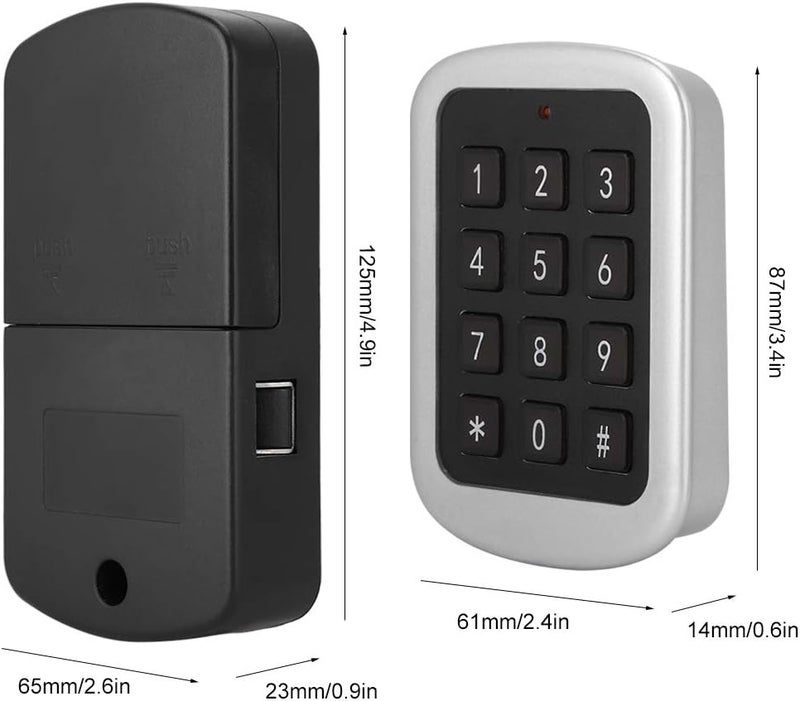 klarako Digit Lock Electronic Keyboard Lock for Cabinet / Filing Cabinet / Drawer / Shoe Cabinet Temporary and Normal Modes Adjustable - Image 5