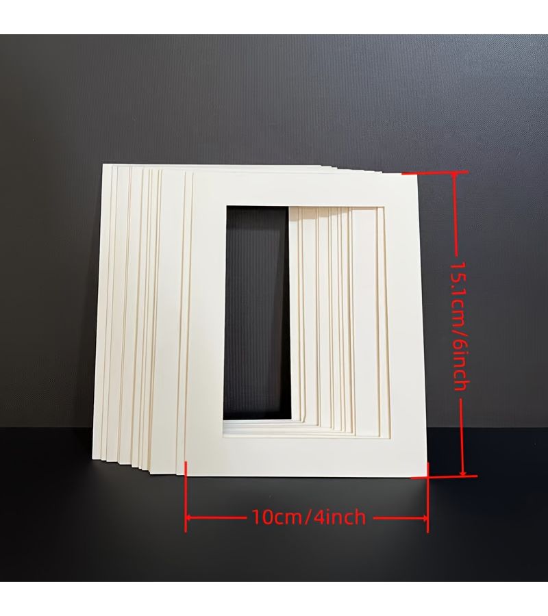 15pcs Photo Wall Frames 8 Inch with Light Beige Backboard Paperboards - Image 5