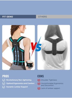 GUDOO Back Brace and Posture Corrector Back Straightener Posture Corrector Scoliosis and Hunchback Correction Spine Corrector Support Back Pain Adjustable Posture Trainer  - Image 2