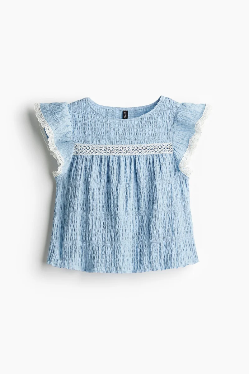 H&M Textured jersey top