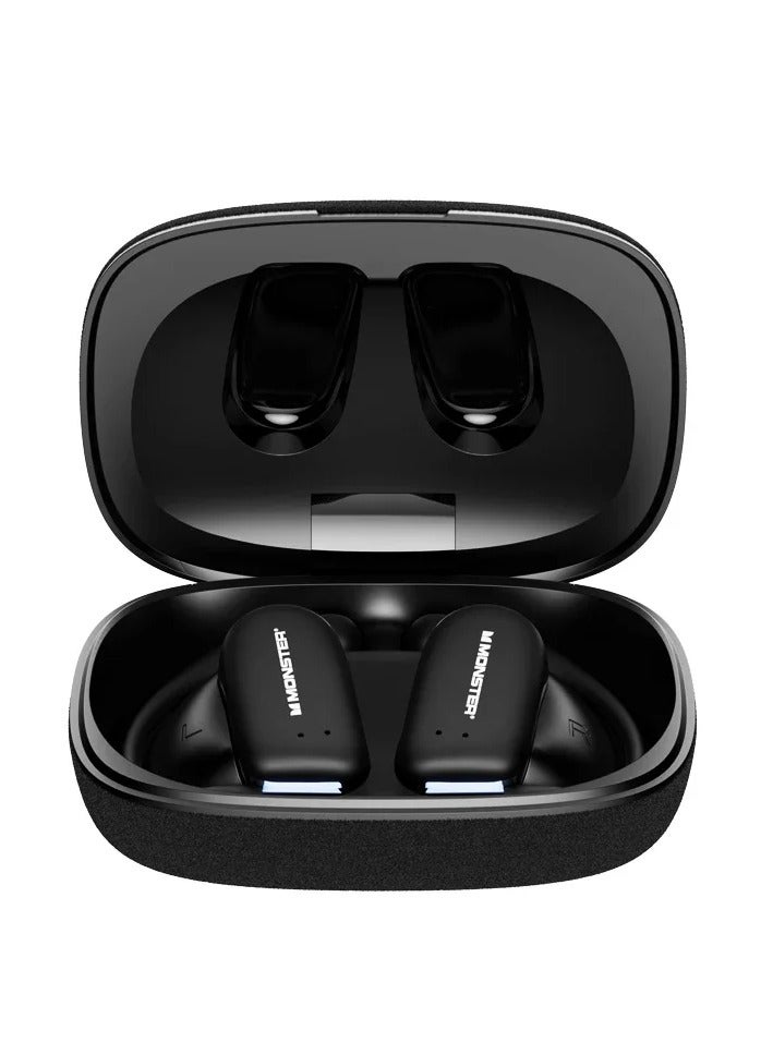 Monster Airmars XkO07 True Wireless Earbuds with 300mah Battery Capacity - Black - Image 1