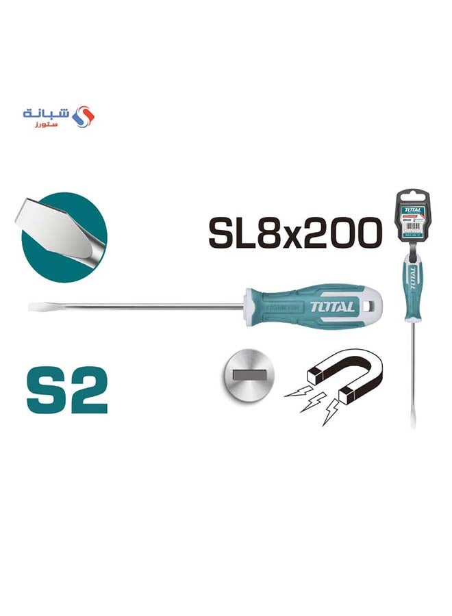 TOTAL Normal Screwdriver 200Mm Sl8 