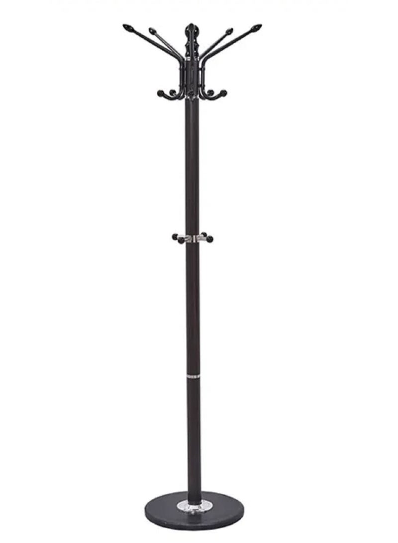 DubaiGallery Coat Stands Coat Racks Metal Coat Rack Coat Stand Metal Hat Coat Stand Heavy Bedroom Hallway Free Standing Clothes Hat Rack Hangers Free-Standing Hanger Rack - Image 1
