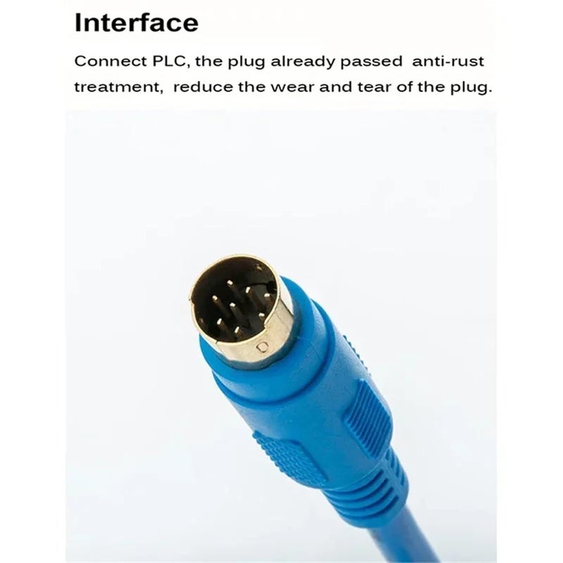 Gold Plated USB to RS232 Adapter EC Series Programming Cable Data Download Line - Image 5