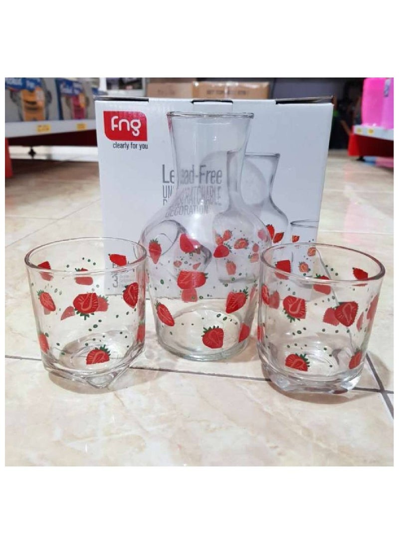 3 piece Decanter Set Unscratchable Decoration Set Strawberry/cherry Design - pzsku/Z1373A5DC78E70718D76BZ/45/_/1703681173/594235da-2852-4deb-8fd2-3d12cc257252