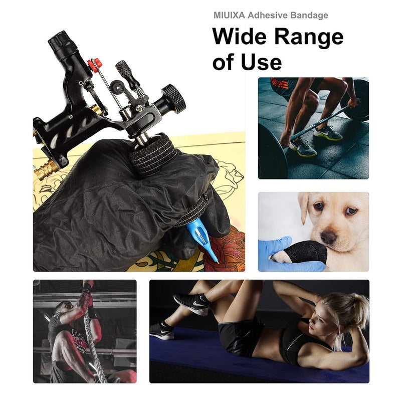 SHIELD PLUS Tattoo Aftercare Healing Wrap - Second Skin Waterproof & Breathable Film | Anti-Bacterial Barrier for New Tattoos (Black) (1pcs) - Image 1