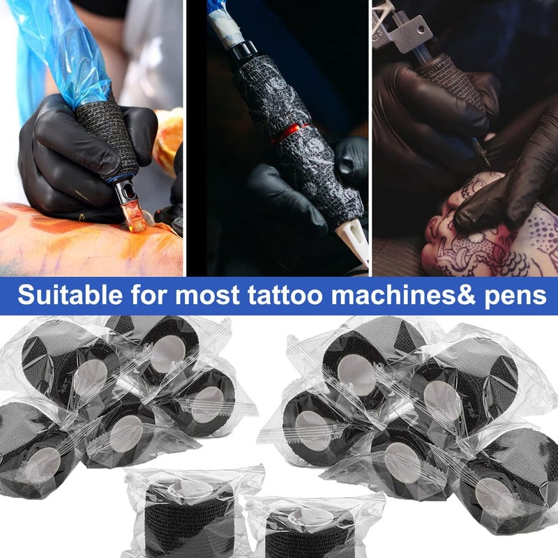 SHIELD PLUS Tattoo Aftercare Healing Wrap - Second Skin Waterproof & Breathable Film | Anti-Bacterial Barrier for New Tattoos (Black) (1pcs) - Image 4