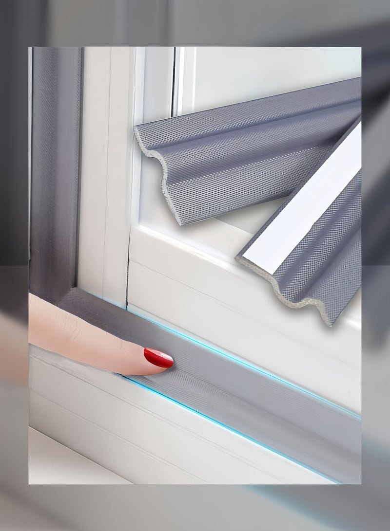 1pc Self Adhesive Weatherproof Door and Window Seal Strip - 10m/394inch, Window Seal Strip, PU Foam Strip, Sound Insulation, Winter Insulation Strip, Door Frame Filler - White/Gray, Suitable for Bedroom, Kitchen, Bathroom, Home Decoration, Window Insulation, Dustproof, Prevent Small Insects from Entering.  - Image 2