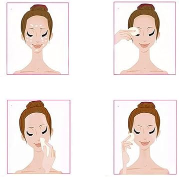 Quupy 6PCS Face Paint Sponge Set Makeup Sponge Round Sponge Puff for Liquid Foundation Creams and Powder - Image 3