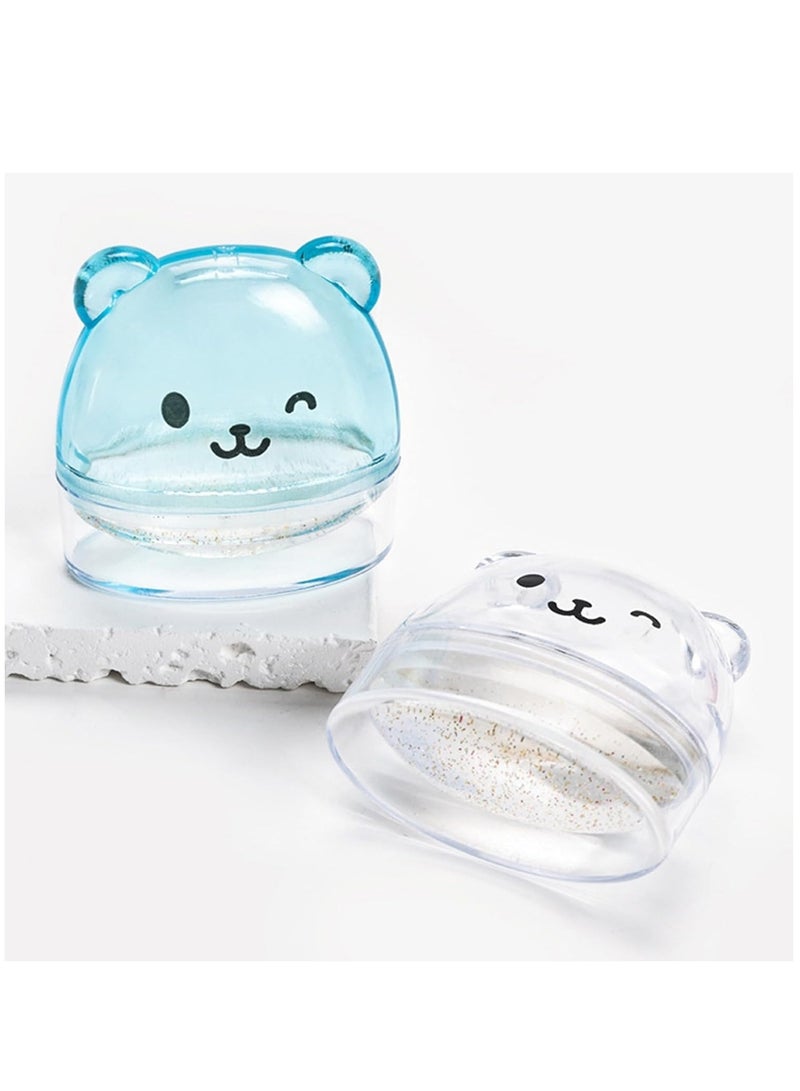 مجموعة طوابع أظافر سيليكون مكونة من قطعتين، ختم مانيكير فرنسي، ختم هلامي على شكل دب لطيف مع أداة استنسل فنية للأظافر للنساء، ختم مانيكير فرنسي لطيف على شكل دب، مجموعة ختم أظافر من السيليكون - Image 4