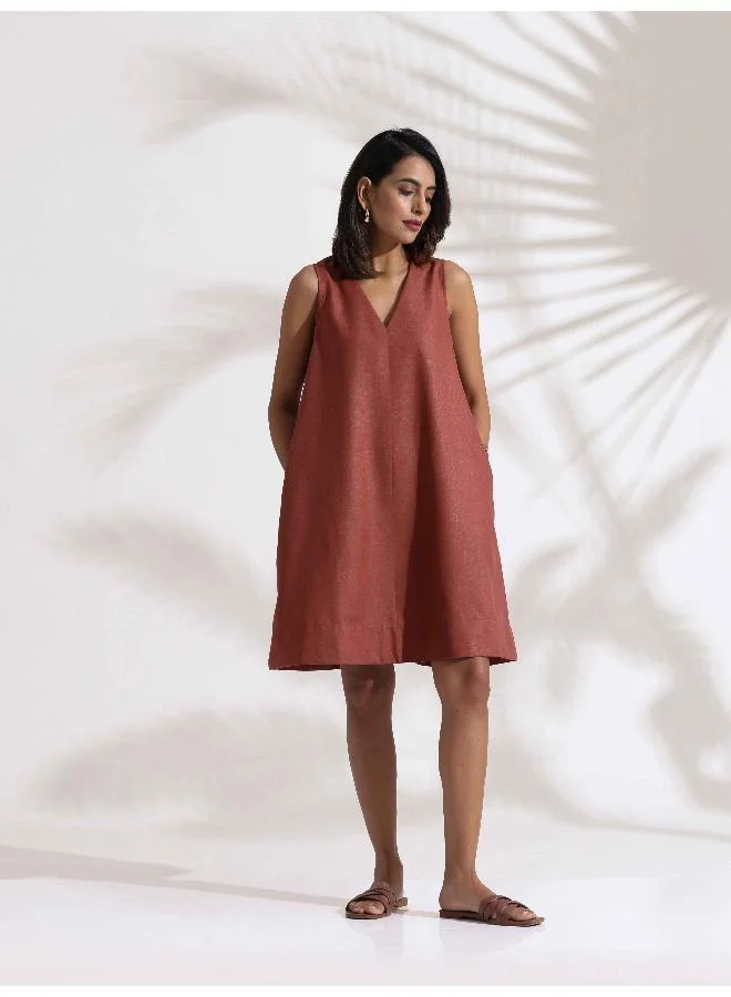 trueBrowns Sleeveless A-Line Dress