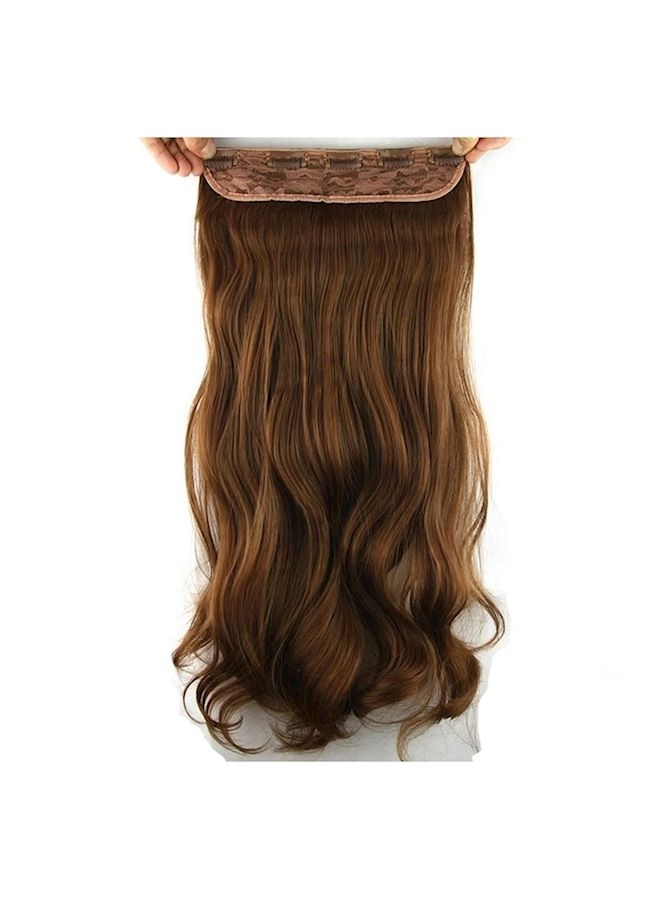 NIBEMINENT Curly Hair Extension Brown 60cm - Image 3