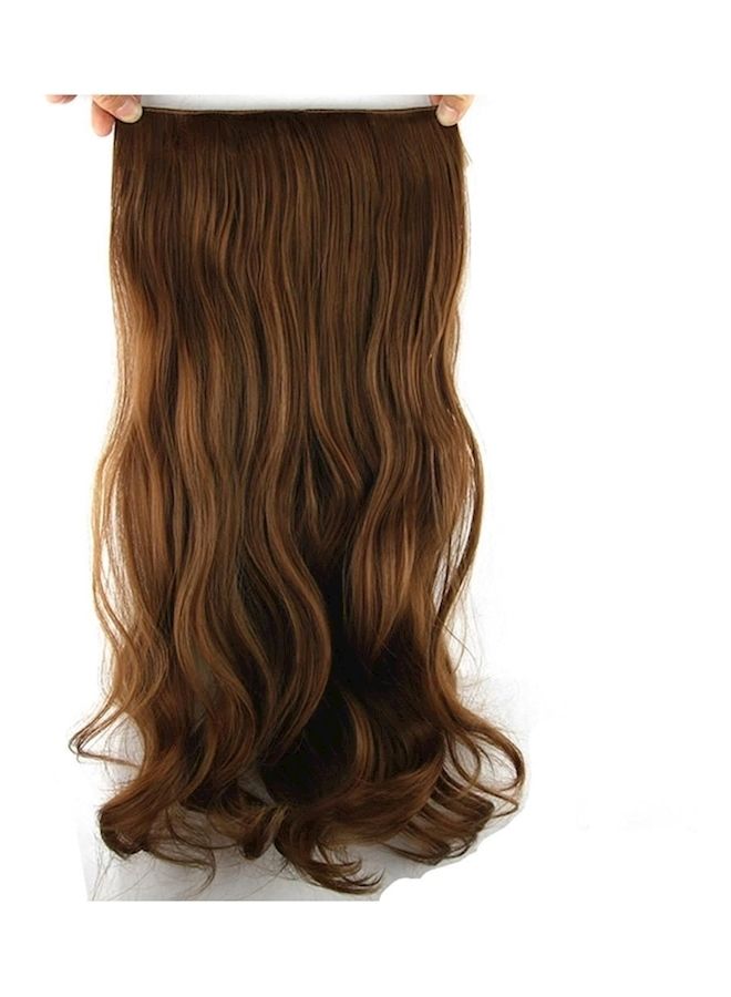 NIBEMINENT Curly Hair Extension Brown 60cm - Image 2