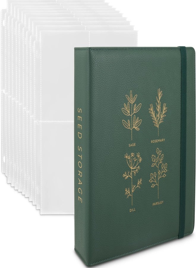 WILDGOOSE Seed Storage Organizer Binder - Seed Packet Organizer with 50 Pack Sheet Protectors that stores 200 Seed Envelopes. Seed Storage Binder delivering complete Seed Saving Kit for every Garden Lover. - Image 1