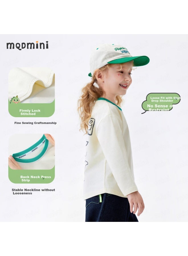 Mqdmini Girls' Long-Sleeve T-Shirt, 5A Antibacterial Children'S Striped T-Shirt, Undershirt For Young Kids, Rabbit A Version - Image 2