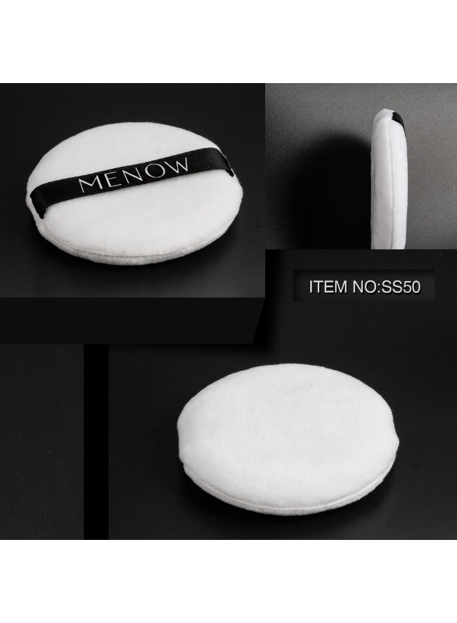 Me Now MN Round Soft Powder Puff for Makeup Reusable Face Powder Applicator, Gentle and Smooth Perfect for Loose or Pressed Powder - Image 3